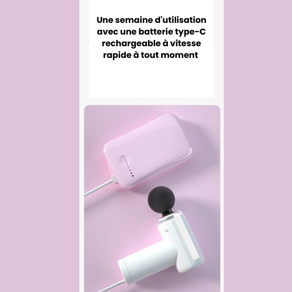 Pistolet de massage électrique pour le corps - Relaxation totale
