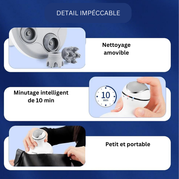 Brosse de massage du chuir cheveleu et corps